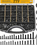 4005 Piece Metric Screw Assortment Kit With M2 M3 M4 M5 Hex Socket Cap Head And Flat Head Screws, Nuts, Washers, And Wrench