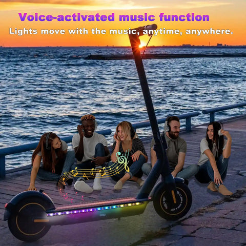 Two Strip LED Light Kit For Bikes Scooters And Skateboards Lit Music Sync Multicolor Changing Lights That Go With Your Ride Wireless USB Powered App Remote Control 360 Degree Music Sync Easy Install Strips