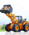 Alloy Loader Truck Toy For Kids with movable boom lifting sand, 1:40 scale diecast construction vehicle, durable and safe for play