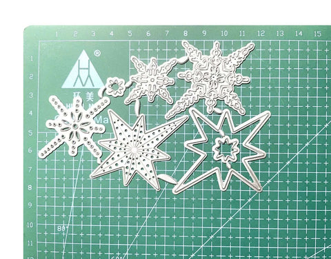 Must Have Christmas Scrapbooking Die Cuts Set With Metal Cutting Dies For Card Making And Paper Crafting, includes snowflakes design