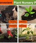 Bulk 130 Pack Organic Peat Pots 3 Inch Top Opening Plant Starter Pots With stages from seedling to growing plant