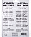 Ultimate PWC Lanyard Kit packaging showing instructions and features in English and French with barcode at the bottom.