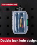 Mini Four Piece One Quarter Inch Drive Ratchet Wrench Set in clear case with hanging feature