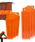 NEO-TEC tree felling wedges 6-pack; orange plastic wedges (5.5" and 8") with mesh carry pouch