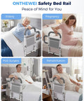Senior Bed Rail With Dual Non Slip Handles And Storage Pouch Safe Bed Cane For Elderly And Post Surgery Recovery Reduces Falls Keeps Independence Easy Install Fits Most Beds in various settings