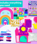 Totally Beginner Friendly Sewing Kit For Kids Ages Five To Eight With Princess And Unicorn Felt Crafts For Girls kit contents