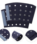 Cut Resistant Wrist Sleeves With Breathable Forearm Guards showcasing dark blue fabric and grommets for tool handling protection.