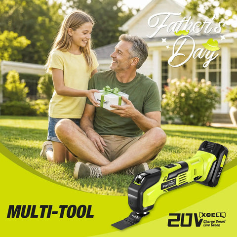 Cordless Oscillating Multi Tool Kit 20V With 6 Speeds Quick Lock Attachments 24 Accessories Battery And Fast Charger Included Ideal For Cutting Sanding Scraping 3.2 Degree Oscillation For Faster DIY Jobs