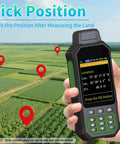 Handheld GPS Surveying Gadget With 3.2 Inch Color Screen And Multi GNSS Support Seven Measuring Modes For Land Area Length Slope And Save Coordinates Points On The Job For Quick Accurate Mapping, handheld GPS on field