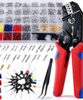 969 Piece Connector Pins Kit And Crimp Tool Set for Pro Grade DIY Friendly Automotive Electrical Wiring with 28 Terminal Pin Types