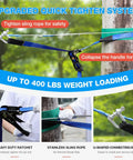 Backyard Zip Line Kit For Kids And Adults, 200 Feet, Supports Up To 400 Lbs, Upgraded Quick Tightening System detail view