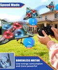 Foam Remote Control Airplane For Kids And Adults Durable And Easy To Fly With Stable Flight Perfect For Birthday Parties Beginner Friendly RC Plane Toy 2.4GHz Anti Interference Fighter Model in garden with remote