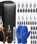 100 Piece Tire Plug Repair Kit No Tire Removal Needed Patch Tools With Portable Storage Bag For Quick Flat Tire Fix