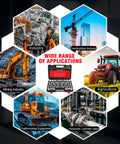 Pikwo 180 Pc Master Industrial Hydraulic Cap And Plug Kit For Hose Tube Pipe Fitting, showcased in various industry applications.