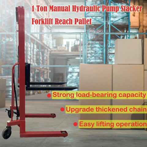 The Real Deal Manual Pallet Lifter With A Hefty 1 Ton 2204 Lbs Capacity And A Snappy 63 Inch Lift Height Single Sided Hydraulic Hand Pallet Truck That Handles Warehouse Grind Like A Pro