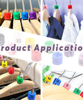 All In One Hanger Marker Kit With 290 Pcs In 9 Sizes XXS To 4XL Color Coded Tags For Wire And Clothing Hangers Includes Storage Box