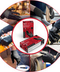 AMMEX X3 black nitrile disposable gloves, 3 mil, latex/powder-free, textured, X-Large, box of 100