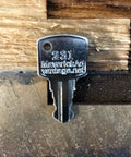 Metal key from Key Set for 8080210 Equipment 231 Replacement Keys for Boom Lifts Compatible with Kubota Genie Telex Skyjack Vermeer
