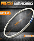 Beefy Heavy Duty Drive Belt Half Inch By 36 Inch Replacement for Lawn Mowers Snowblowers Industrial Machinery