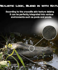2.4 GHz Remote Control Alligator Head Boat with Realistic Resin Build in natural pond setting