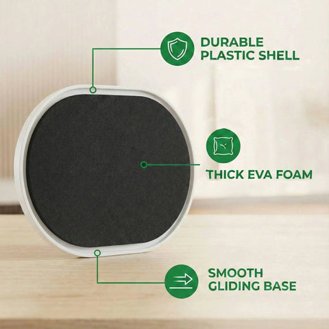 Extra Large Furniture Sliders For Carpet And Hardwood Floors 9.5 Inch Heavy Duty Reusable Moving Pads detail of foam and shell