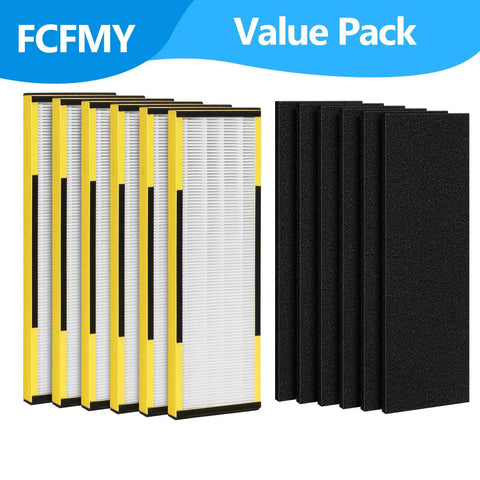 Six Pack FLT4825 H13 True HEPA Replacement Filter B Compatible With AC4300BPTCA CDAP4500BCA AC4825 AC4850PT AC4820 AP2200CA