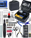 All In One 124 Piece 3D Printer Tool Kit with carry case, rotary tool, nozzles, files, for print cleanup and maintenance.
