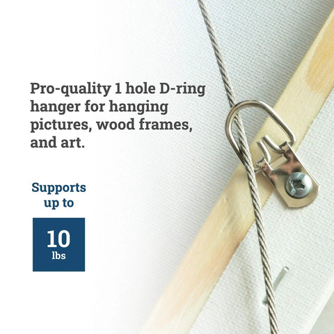 Bulk Deal 1000 Pack Small D Ring Picture Hangers With Screws For Frames 10 Lb Metal D Rings Pro Grade Easy Install Frame Hanging Hardware Hangers Silver Finish