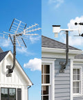 Heavy Duty Antenna Mount Pole For Outdoor Use With 180 Degree Pivot Base 1 Inch Diameter And 19.5 To 28 Inch Adjustable Length