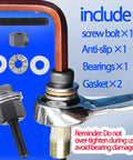 Top Notch Yokoming M8 Aluminum Rivet Nut Kit With Handy Tool And 30 Rustproof Fasteners For Easy Install On Cars And DIY Projects; parts shown