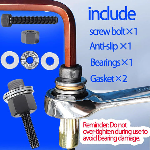 Top Notch Yokoming M8 Aluminum Rivet Nut Kit With Handy Tool And 30 Rustproof Fasteners For Easy Install On Cars And DIY Projects; parts shown