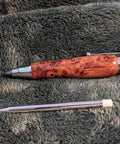 Top Shelf Chrome Woodturning Hardware Kit Pencil And Pen Project Set Three Piece Collection with chrome pen and refill.