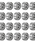 MR104ZZ Deep Groove Ball Bearing 4x10x4mm Chrome Steel Double Shielded Miniature Precision Bearing arranged in rows
