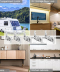 Secure cabinets and RV compartments with keyless thumb cam locks, a simple one and one eighth inch offset design for thin panels