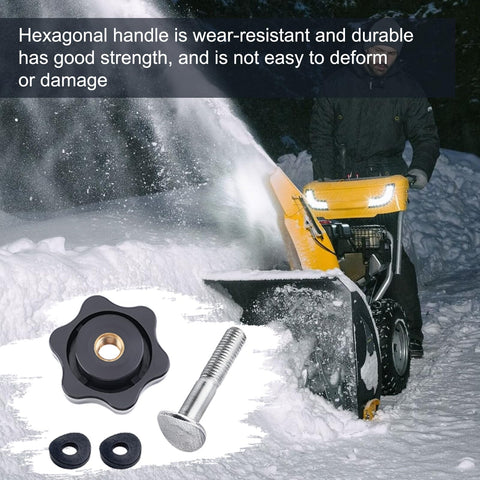 Two Pack Handle Knob and Screw Bolt Kit For Toro Lawn Mowers and Snow Blowers Replacement Parts with durable plastic and metal