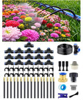 All In One Drip Irrigation Kit With 50 Ft Hose, 16 360 Degree Adjustable Mist Sprayers for garden patio and potted plants