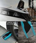 Level 2 EV Charger 7.6kW Plug-and-Play home charger showcasing durability with waterproof design, roll-over proof, and drop protection.