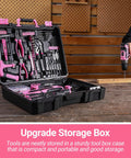 Open toolbox displaying 20V Cordless Drill Kit With Driver And Tool Box Battery Included For DIY Projects Home Renovations