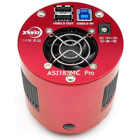 Top view of Cooled Color Astronomy Camera For Dope Deep Sky Imaging With 20.18 MP CMOS Sensor And USB 3.0 with cooling fan