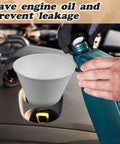 Disposable Engine Oil Funnels Set For Quick Oil Changes Paper Car Oil Change Funnels over engine bay