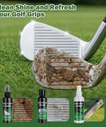 8 In 1 Golf Club Care Kit For Shine And Rust Removal With Cleaner, Brush, Groove Sharpener, Grip Cleaner, Polish, Magnetic Towel, Ball Towel, And Portable Bag Built For Pro Grade Club Cleaning, golf irons and cleaners