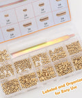 Keyway Rekey Kit For SC1 And SC4 Locks With Bottom Pins 0 Through 9 50 Pins Per Kit in organized labeled case