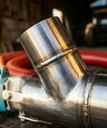 Close-up of heavy-duty stainless steel feed inlet on Portable Grain Suction Auger Pump With 276 Inch Screw Conveyor For Cement Fertilizer Gravel And Home Use Efficient Material Transfer