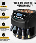 Professional Coin Counter And Sorter With Wrapper Rollers 300 Coins Per Minute LED Display showing USD batch report