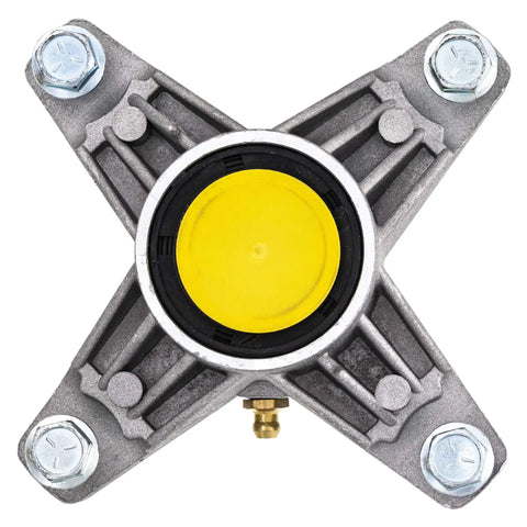 Top view of Beefy Heavy Duty Deck Spindle Replacement For Cub Cadet And MTD Decks 3 Pack Compatible With 918-04217