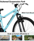 Trail Ready 26 Inch Mountain Bike For Men And Women 18 Speed Steel Frame Suspension Fork V Brakes All Terrain MTB