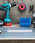 Top Shelf White Drawer Slides Kit Smooth Rolling Noise Free Furniture Hardware No Sweat Diy Assembly Durable Side Mount Glides perfect for organized workspace.