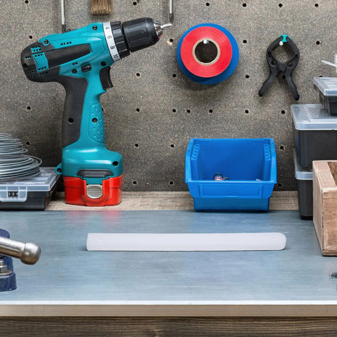 Top Shelf White Drawer Slides Kit Smooth Rolling Noise Free Furniture Hardware No Sweat Diy Assembly Durable Side Mount Glides perfect for organized workspace.
