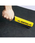 Yellow Heavy Duty Hammer Stapler For Light Wire Staples One Quarter Inch To Three Eighths Inch in use on black surface