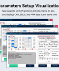 SBUS and PPM to CAN Protocol Encoder Module interface for setting parameters with dual signal auto detect.